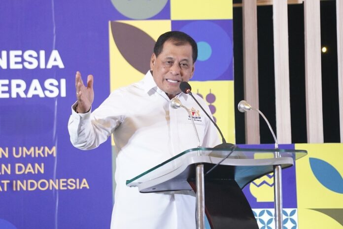 Wakil Ketua Umum Koordinator Bidang Koperasi dan UMKM Kadin Indonesia, Nurdin Halid. Foto: Investortrust/Mohammad Defrizal.