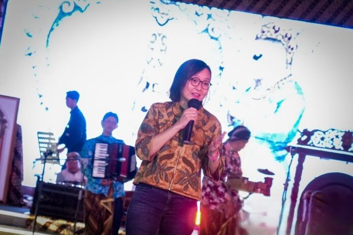 Wakil Menteri Ekonomi Kreatif, Irene Umar, menghadiri peluncuran Cublak Suweng di Roemah Koffie PIK 2, Tangerang, Banten, Kamis (16/7/2026). Foto: Antara.