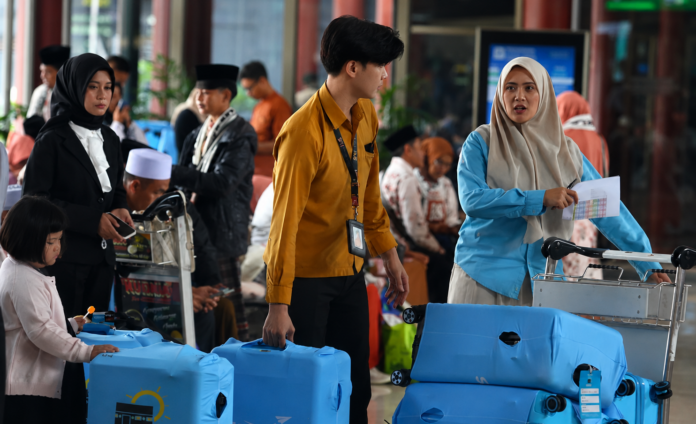 Ilustrasi jemaah umrah yang baru tiba di Terminal 2 F Khusus Umrah dan Haji Bandara Soekarno-Hatta, Tangerang, Banten. Foto: Antara.